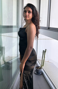VICTORIA MAXI DRESS - BLACK