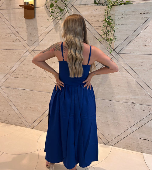 AZURE MIDI DRESS - BLUE