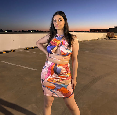 CHAOS TWO PIECE SET - PINK
