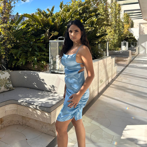 CIARA MINI DRESS - BLUE