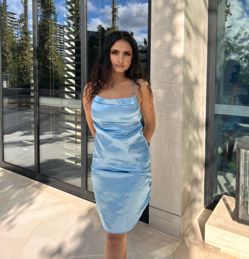 CIARA MINI DRESS - BLUE