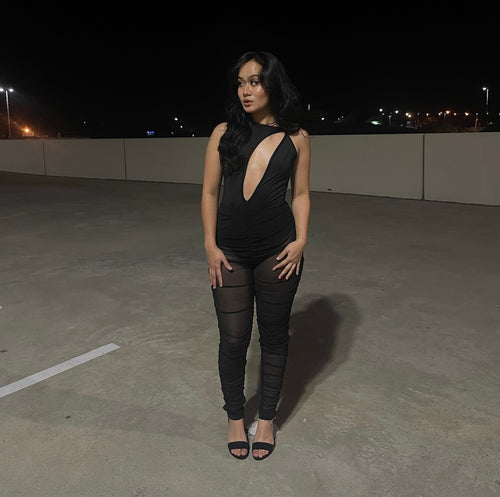 ODESSA TWO PIECE SET - BLACK