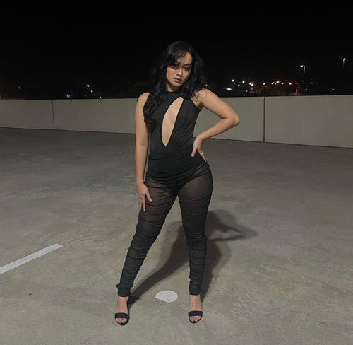 ODESSA TWO PIECE SET - BLACK