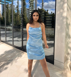 CIARA MINI DRESS - BLUE