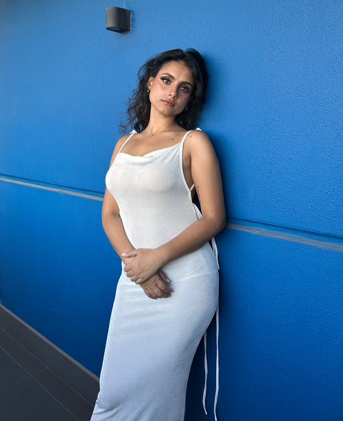 DAHLIA MAXI DRESS - WHITE