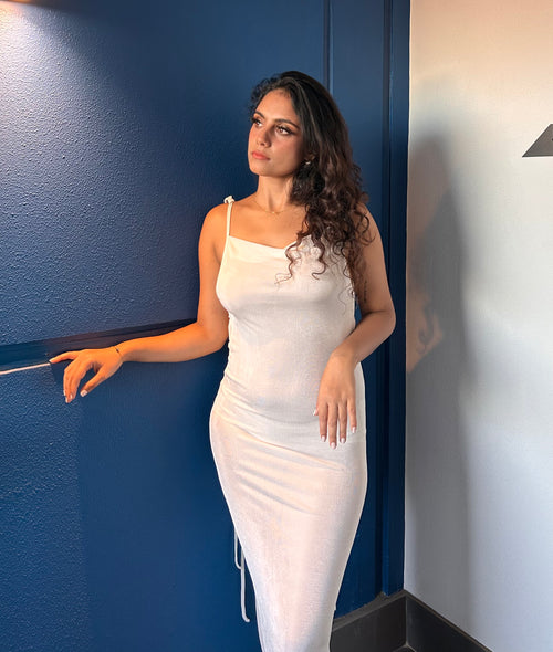 DAHLIA MAXI DRESS - WHITE