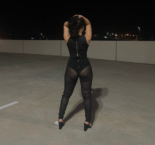 ODESSA TWO PIECE SET - BLACK