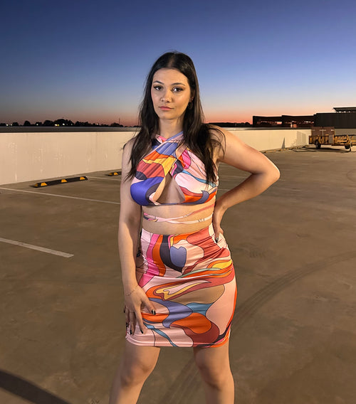 CHAOS TWO PIECE SET - PINK