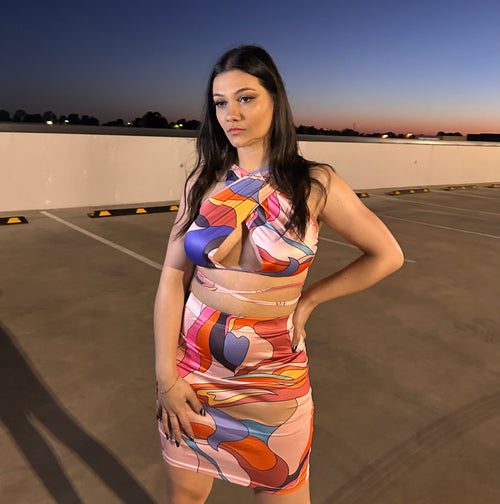 CHAOS TWO PIECE SET - PINK