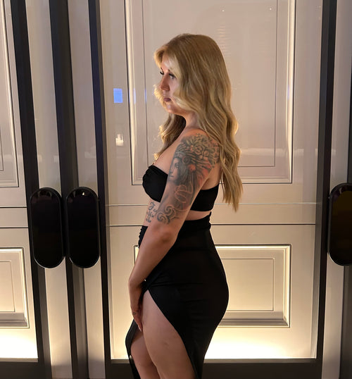 LYDIA TWO PIECE SET - BLACK
