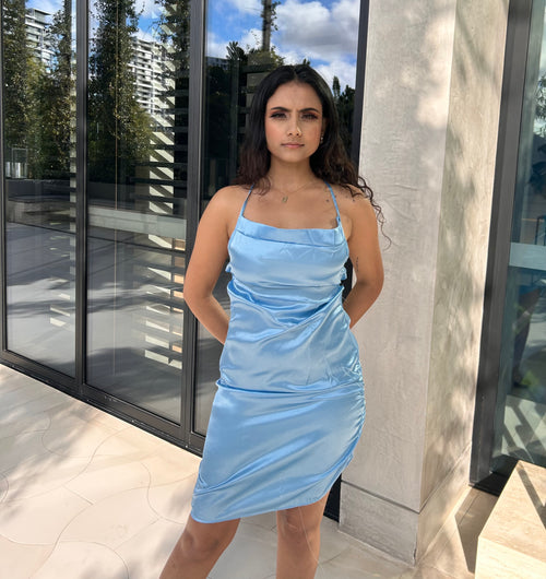 CIARA MINI DRESS - BLUE