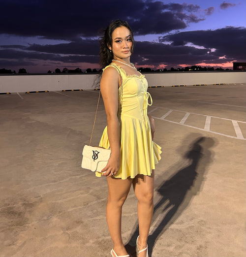BELLE MINI DRESS - YELLOW