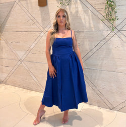 AZURE MIDI DRESS - BLUE
