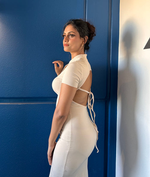 KYLIE MIDAXI DRESS - KHAKI